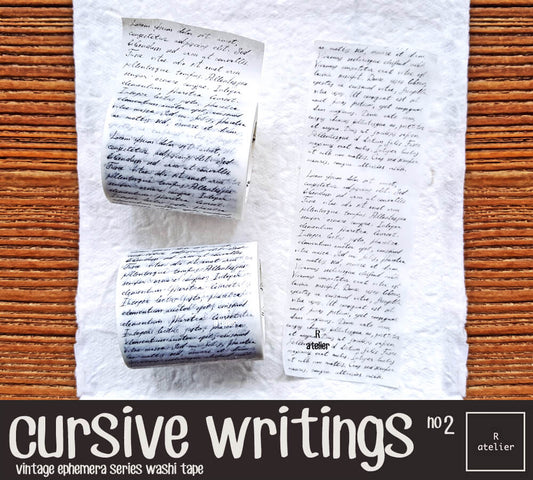 Cursive Writings (2) Washi