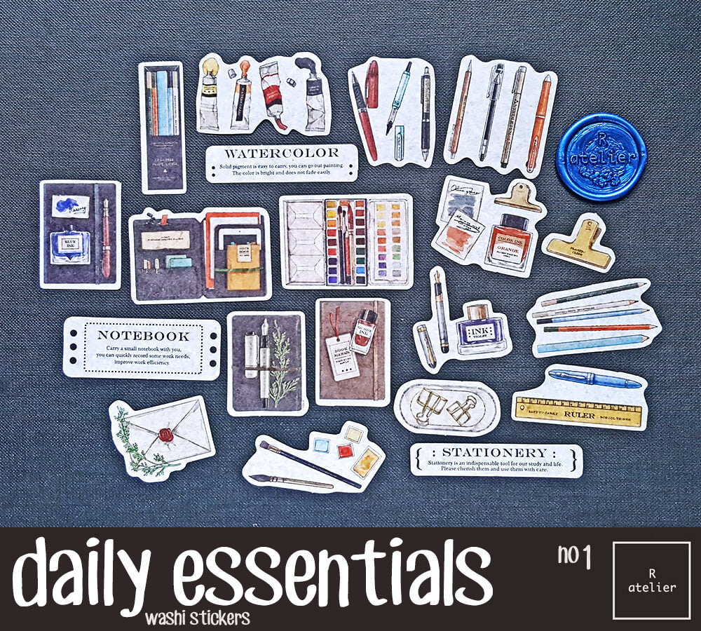 daily essentials | Washi Stickers