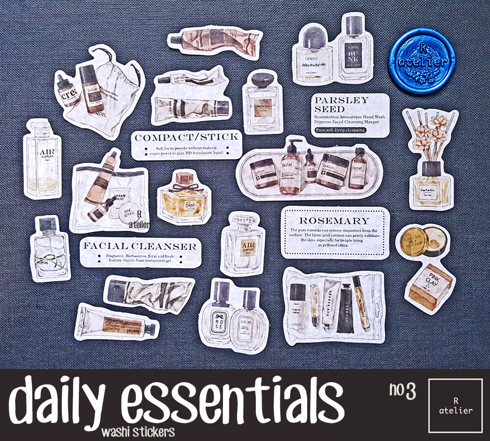 daily essentials | Washi Stickers