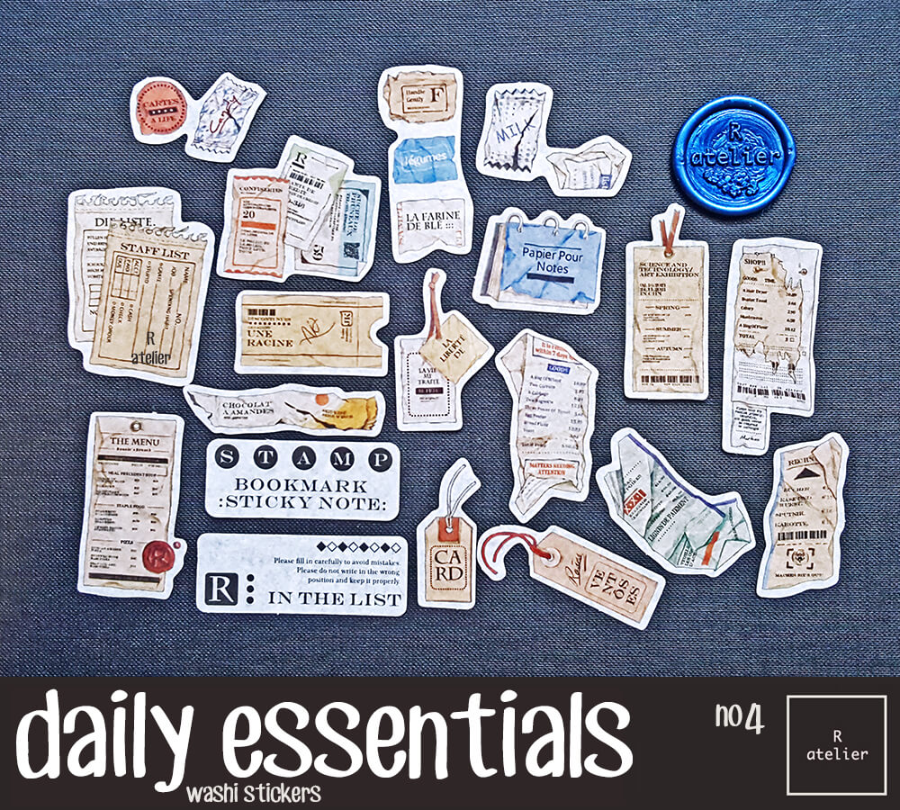 daily essentials | Washi Stickers