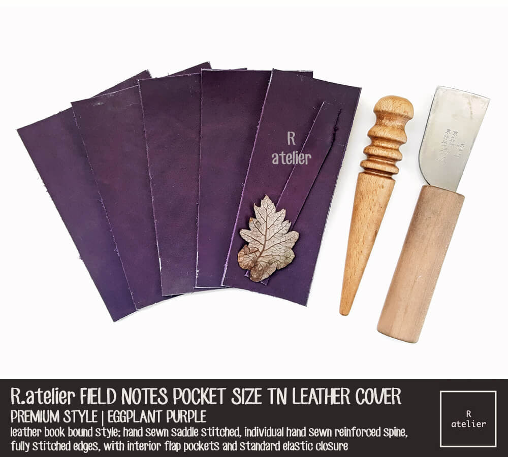 R.atelier Pocket TN Leather Folio | Eggplant Purple