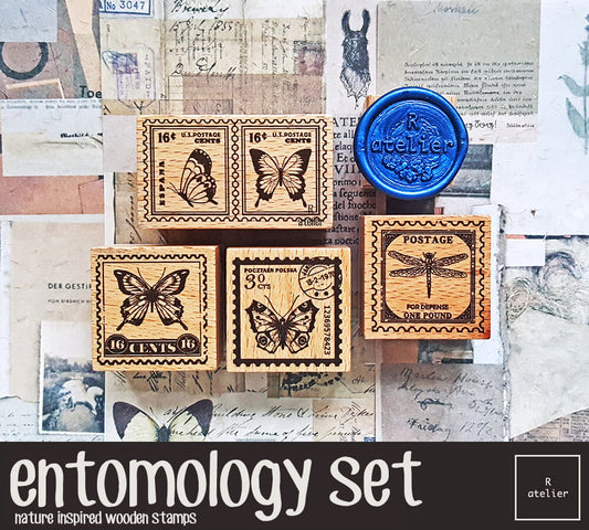 entomology set | Wooden Stamps