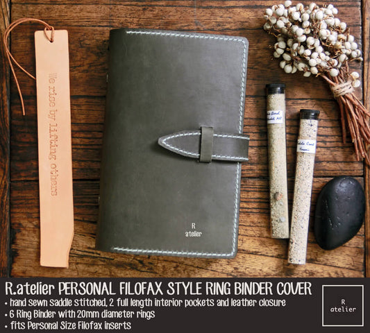R.atelier Personal Size Filoflax-Style Leather Planner Cover