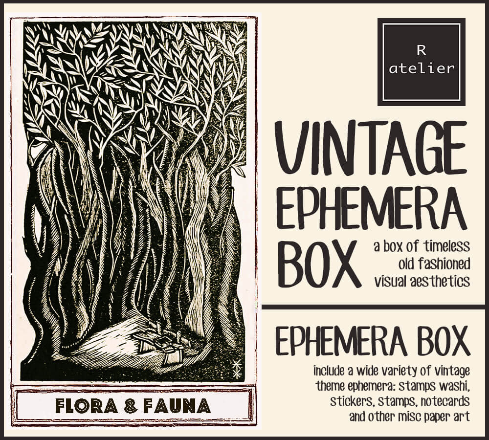 R.atelier Vintage Ephemera Box