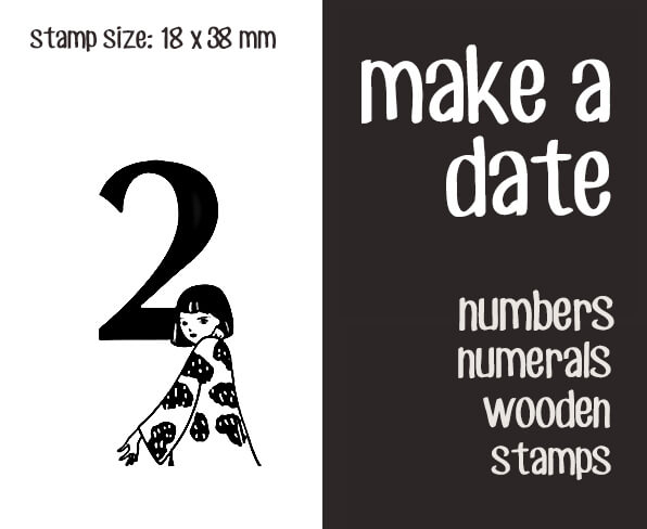 make a date Scrapbooking Wooden Stamps