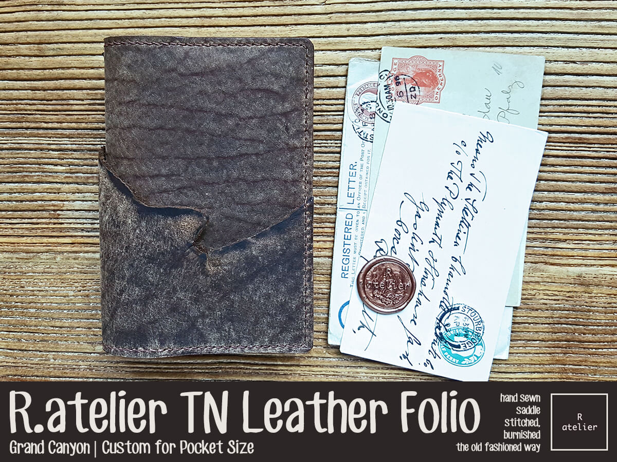 R.atelier Pocket TN Leather Folio | Grand Canyon