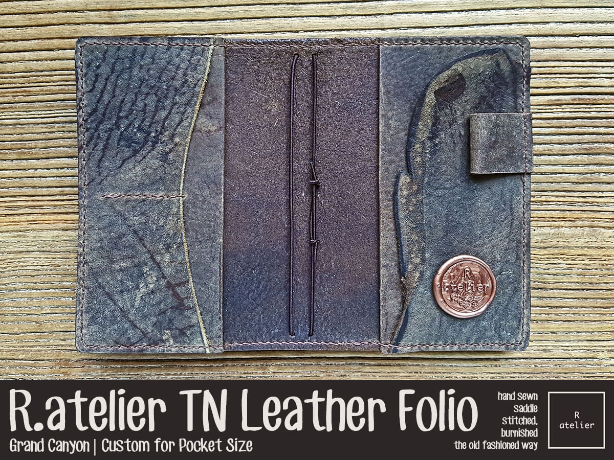 R.atelier Pocket TN Leather Folio | Grand Canyon