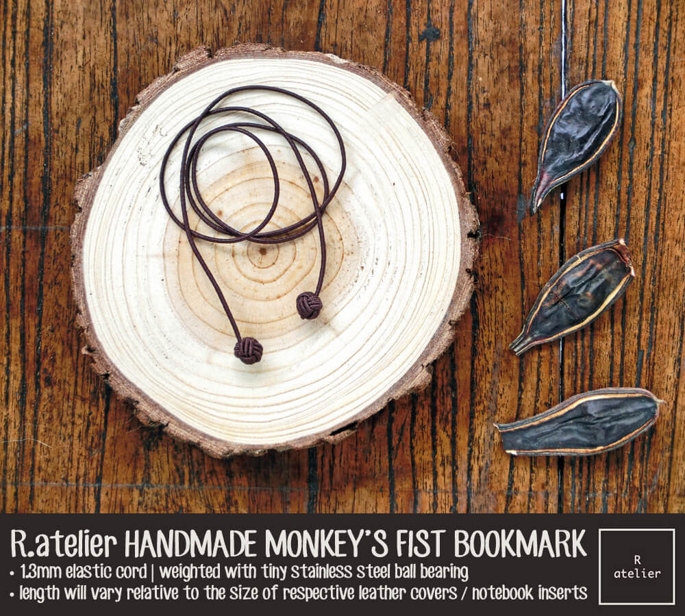 R.atelier Monkey's Fist Knot Bookmark Charm | Chocolate Color
