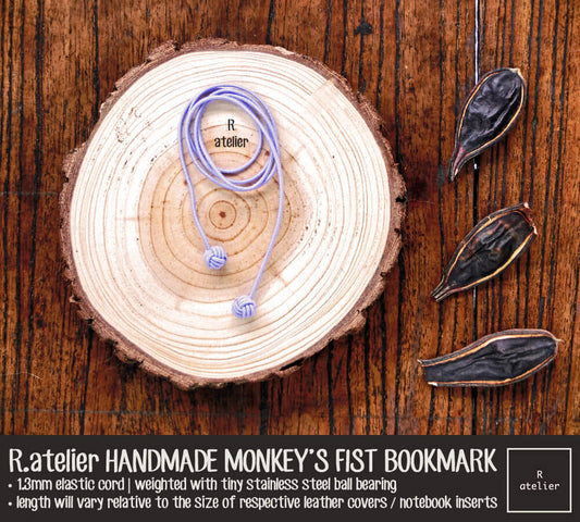 R.atelier Monkey's Fist Knot Bookmark Charm | Lavender Color