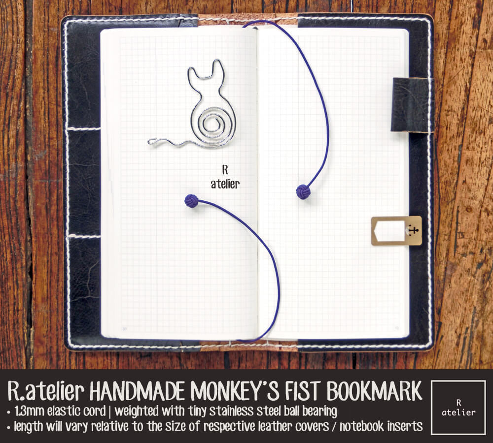 R.atelier Monkey's Fist Knot Bookmark Charm | Purple Color