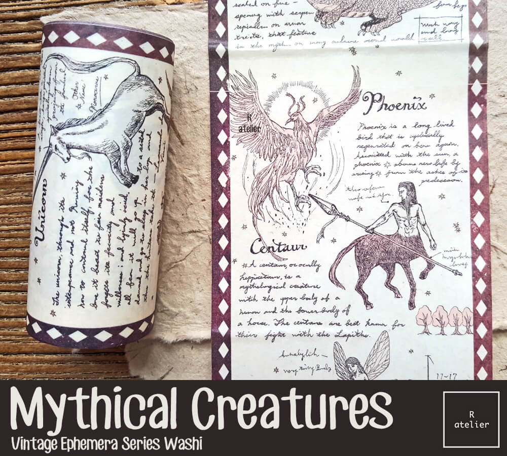 Mythical Creatures Washi