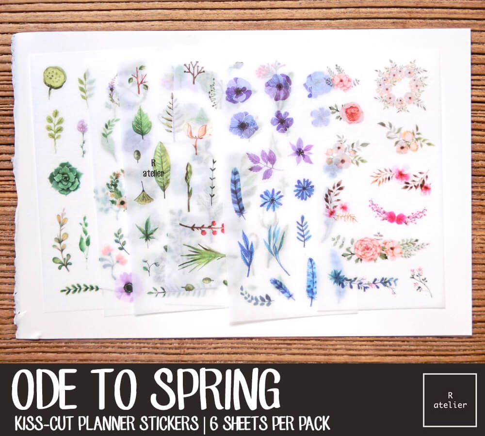 Ode to Spring Botanical Sticker Set