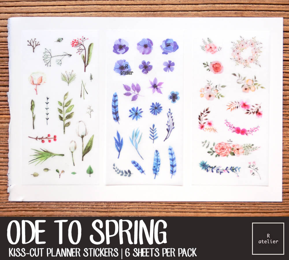 Ode to Spring Botanical Sticker Set