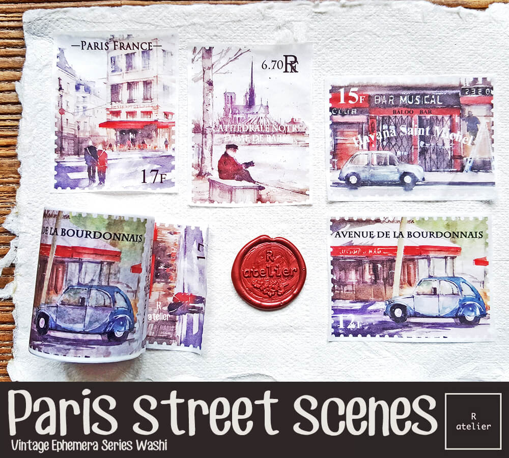 Paris street scenes Washi