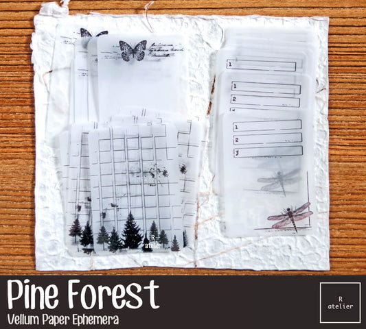 Pine Forest | Vellum Note Paper Ephemera