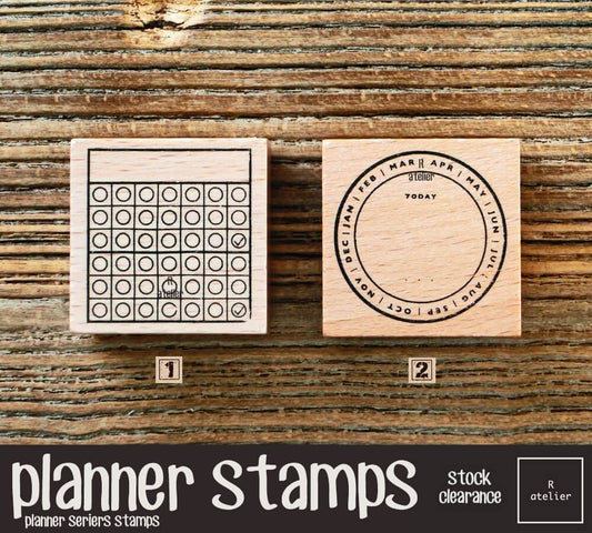 Passion Planner (2) Wooden Stamps