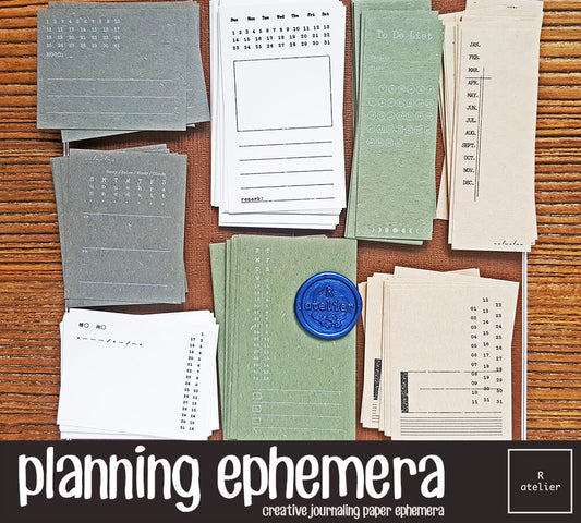 Planning Note Cards Paper Ephemera
