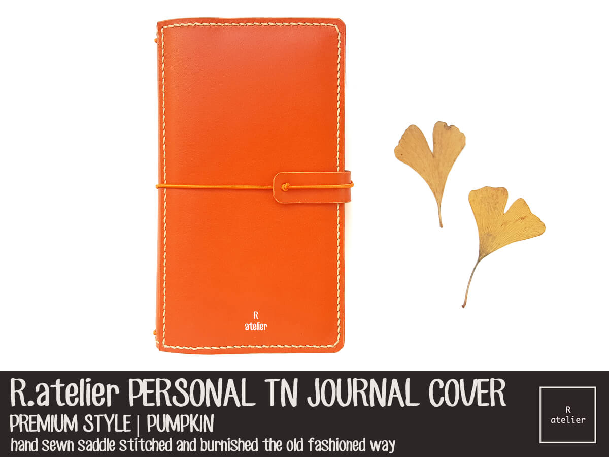 R.atelier Personal TN Leather Cover | Premium Style | Pumpkin