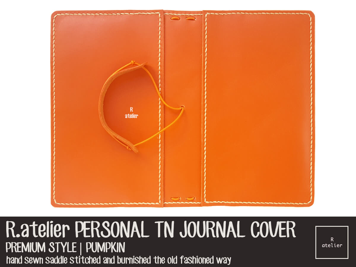R.atelier Personal TN Leather Cover | Premium Style | Pumpkin