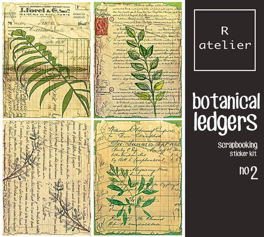 Botanical Ledgers | Scrapbooking Washi Stickers