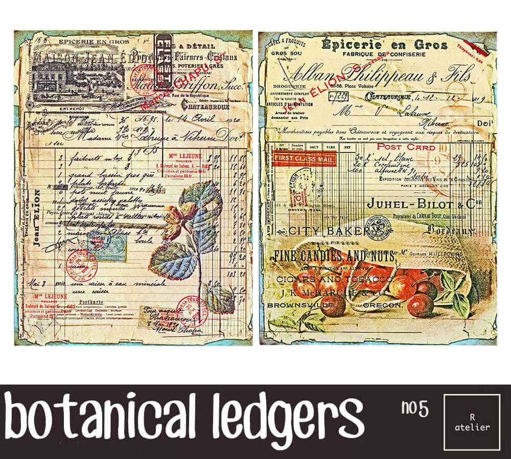 Botanical Ledgers | Scrapbooking Washi Stickers