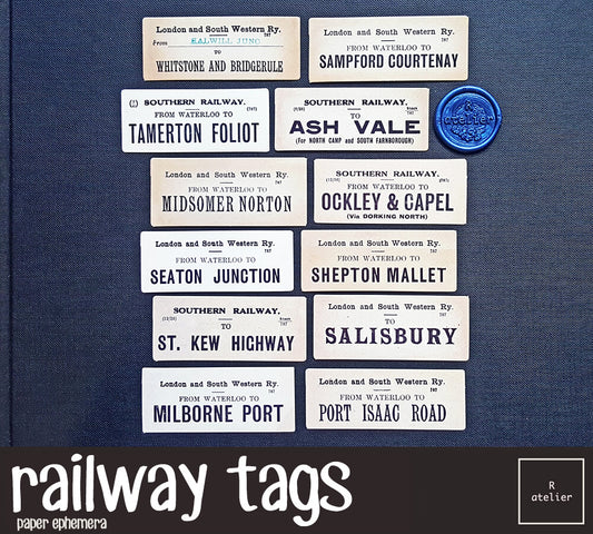 Railway Tags | Paper Ephemera