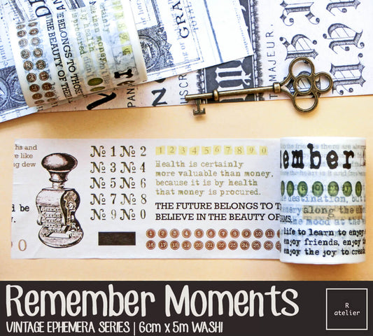 Remember Moments | Washi, 6cm x 5m
