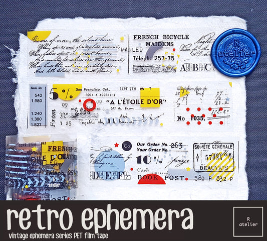 retro ephemera PET Tape