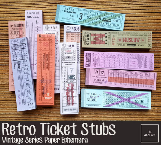 Retro Ticket Stubs Paper Ephemera (3)