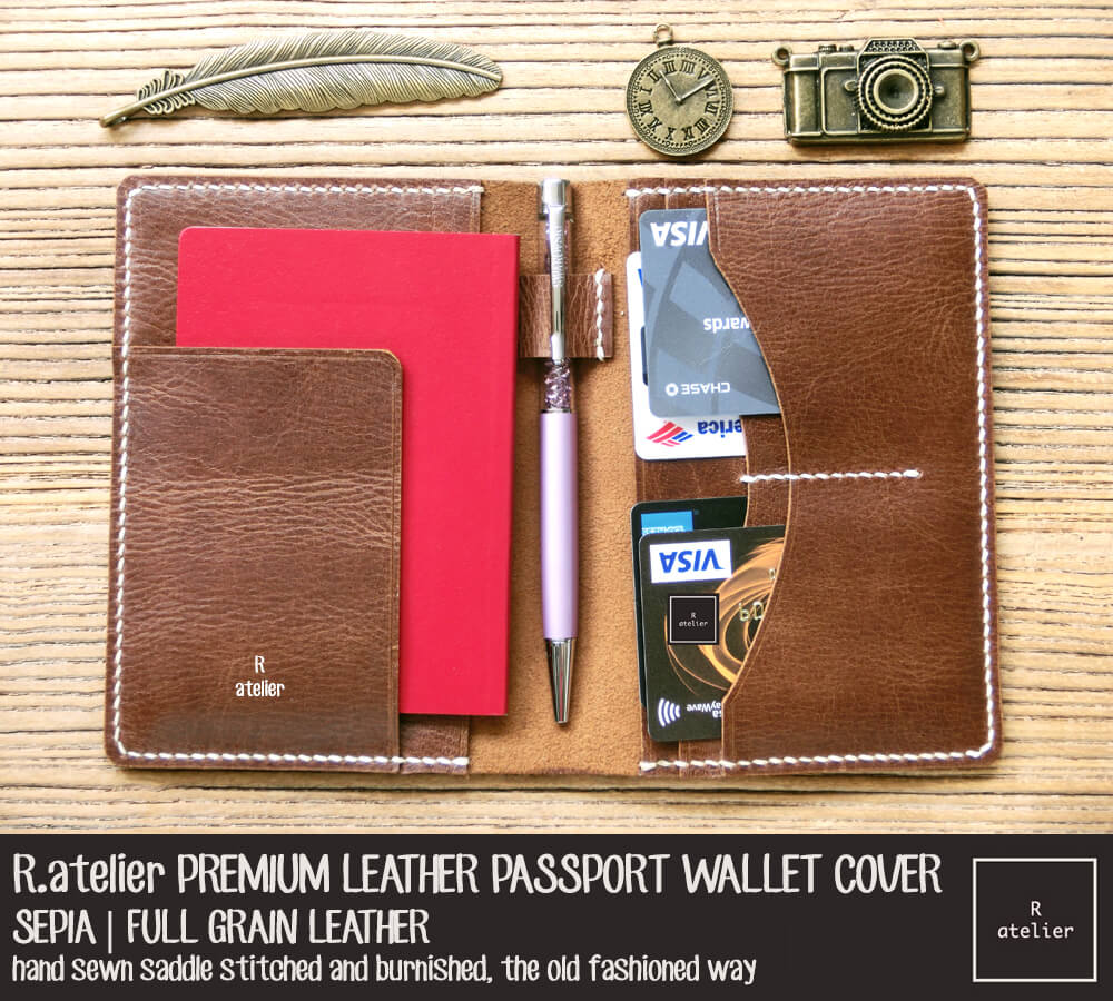 Premium Leather Passport Wallet