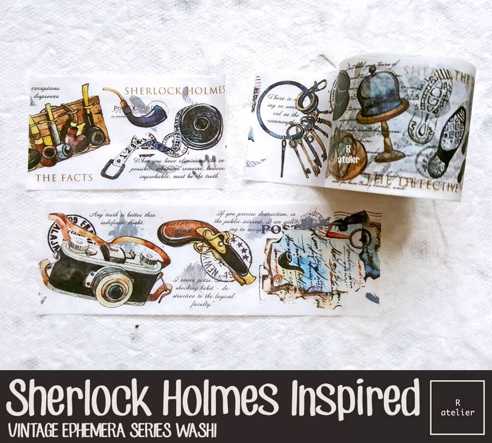 Sherlock Holmes Inspired Washi