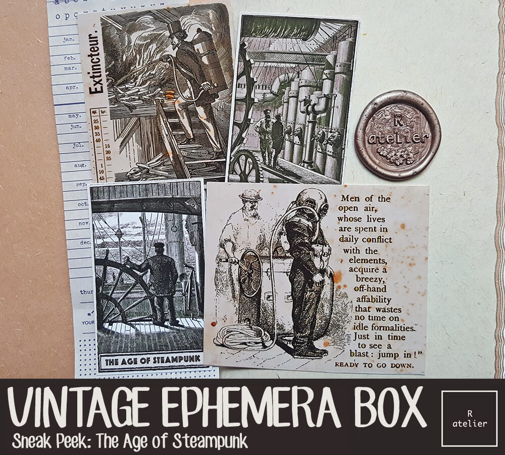 The Age of Steampunk Junk Journaling Scrapbooking Box