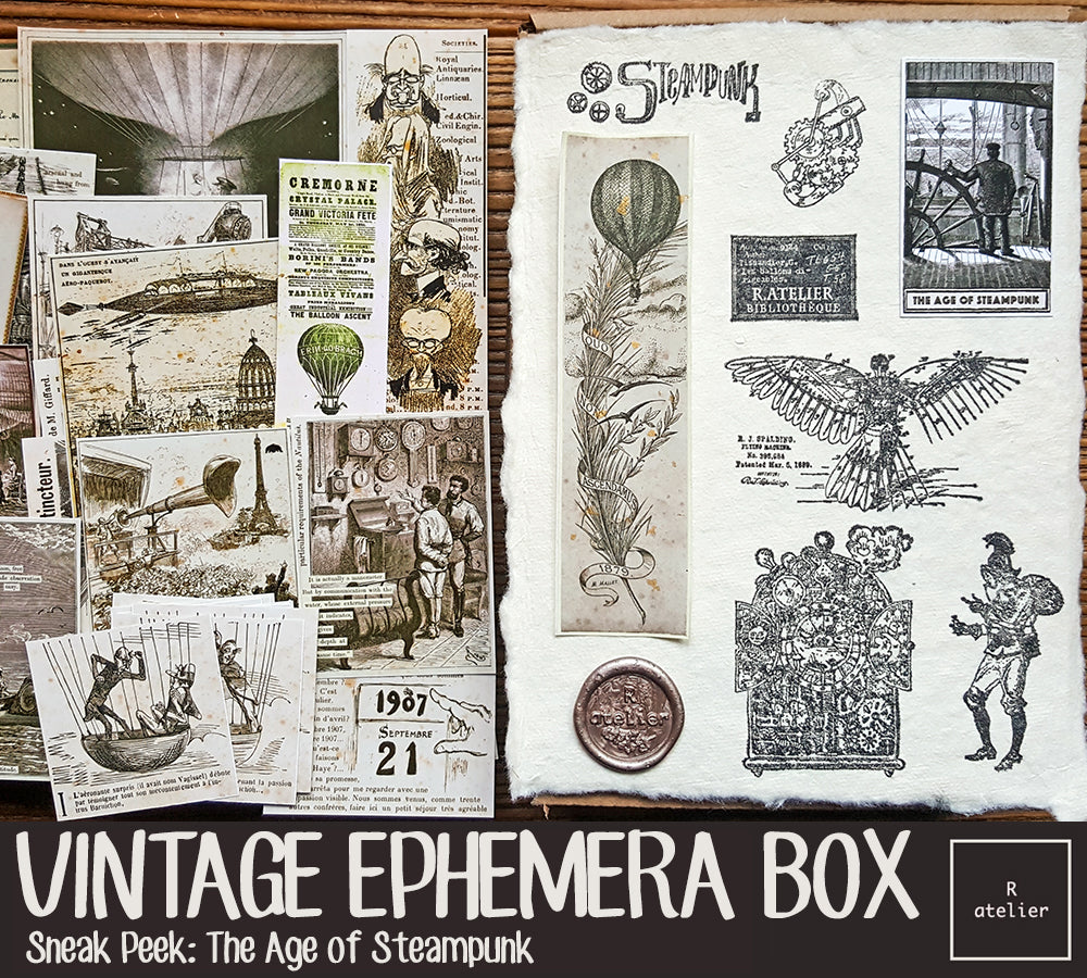 The Age of Steampunk Junk Journaling Scrapbooking Box