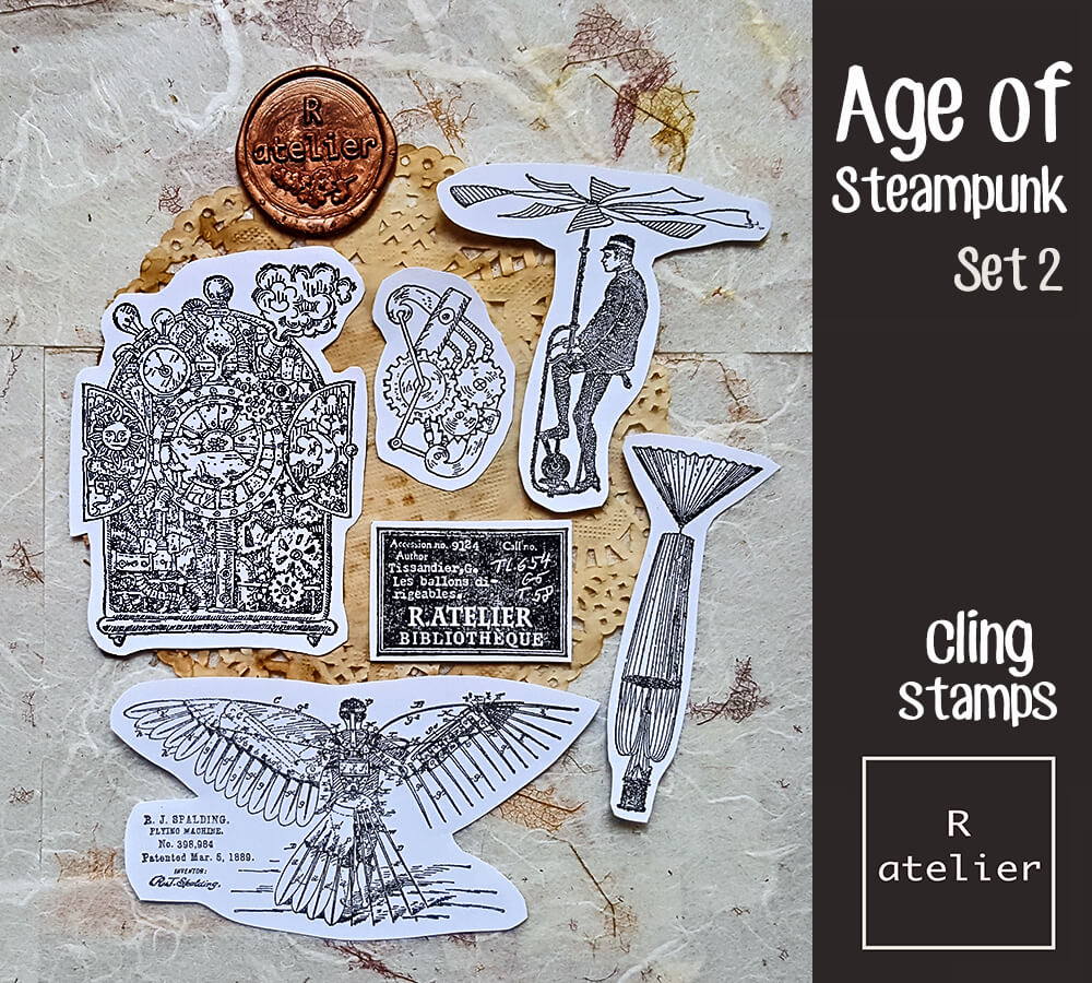 The Age of Steampunk (Set 1) | Cling Stamps Set