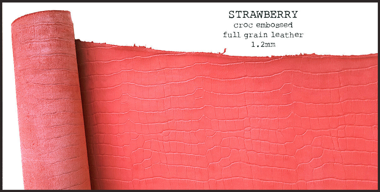 R.atelier B6 Stalogy Leather Planner Cover | Strawberry