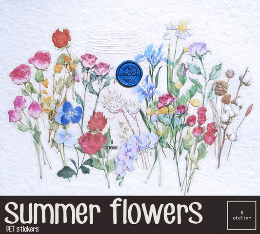 Summer Flowers | PET Stickers