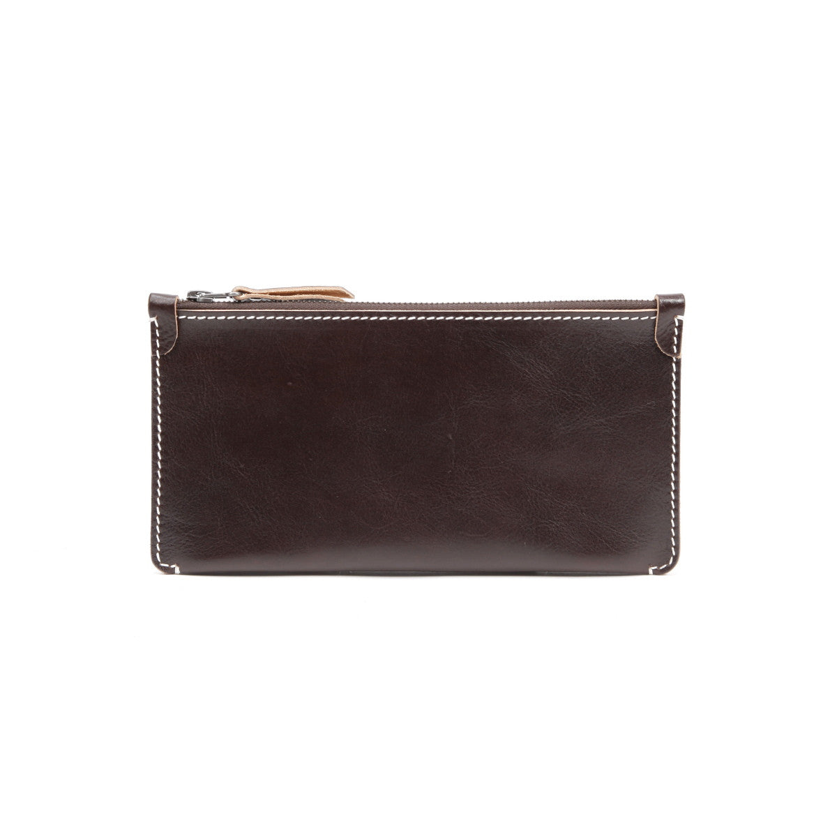 Handmade Leather Clutch Bag | Zip-Top Clutch