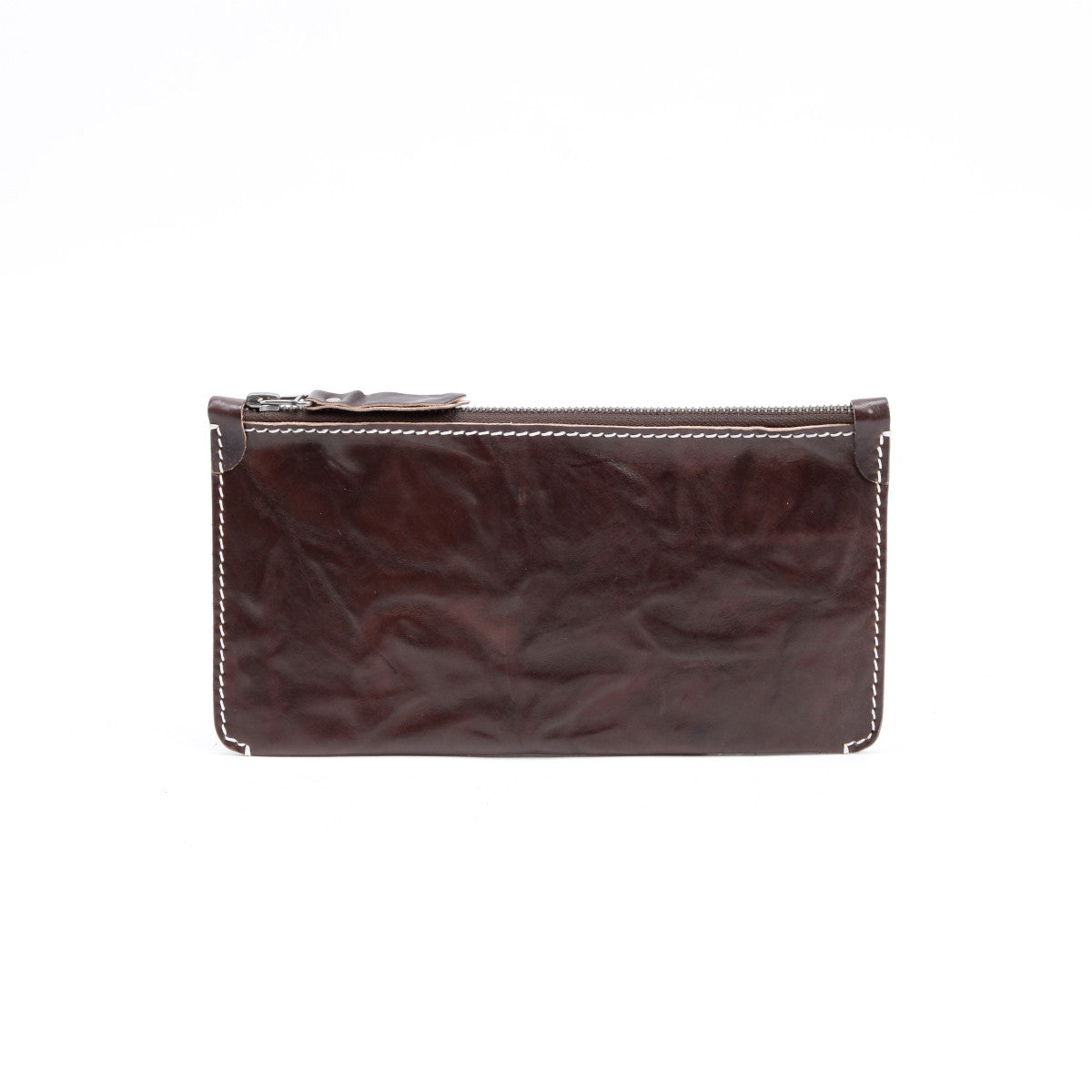 Handmade Leather Clutch Bag | Zip-Top Clutch