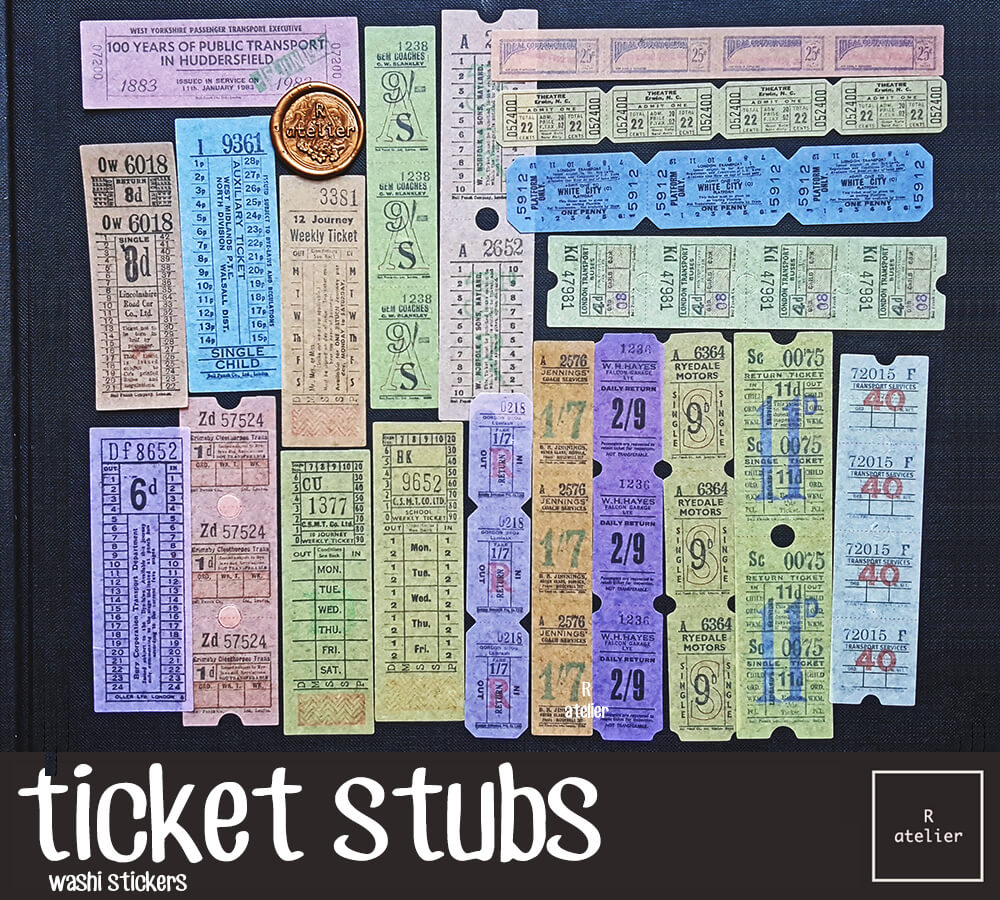 Ticket Stubs | Washi Stickers