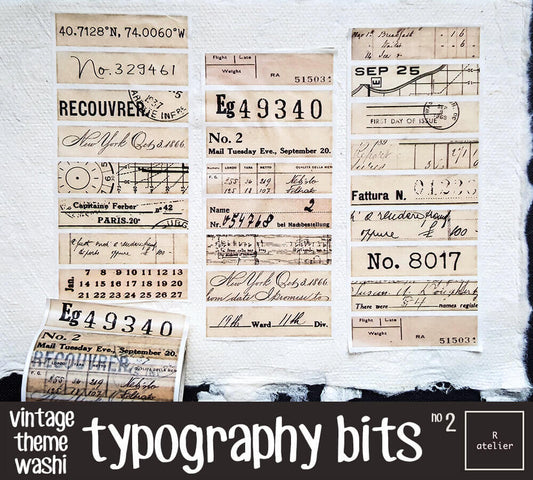 typography bits (2) Washi