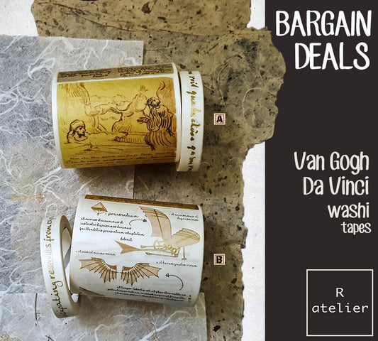 Van Gogh & Da Vinci Washi Tapes (Bargain Deals)