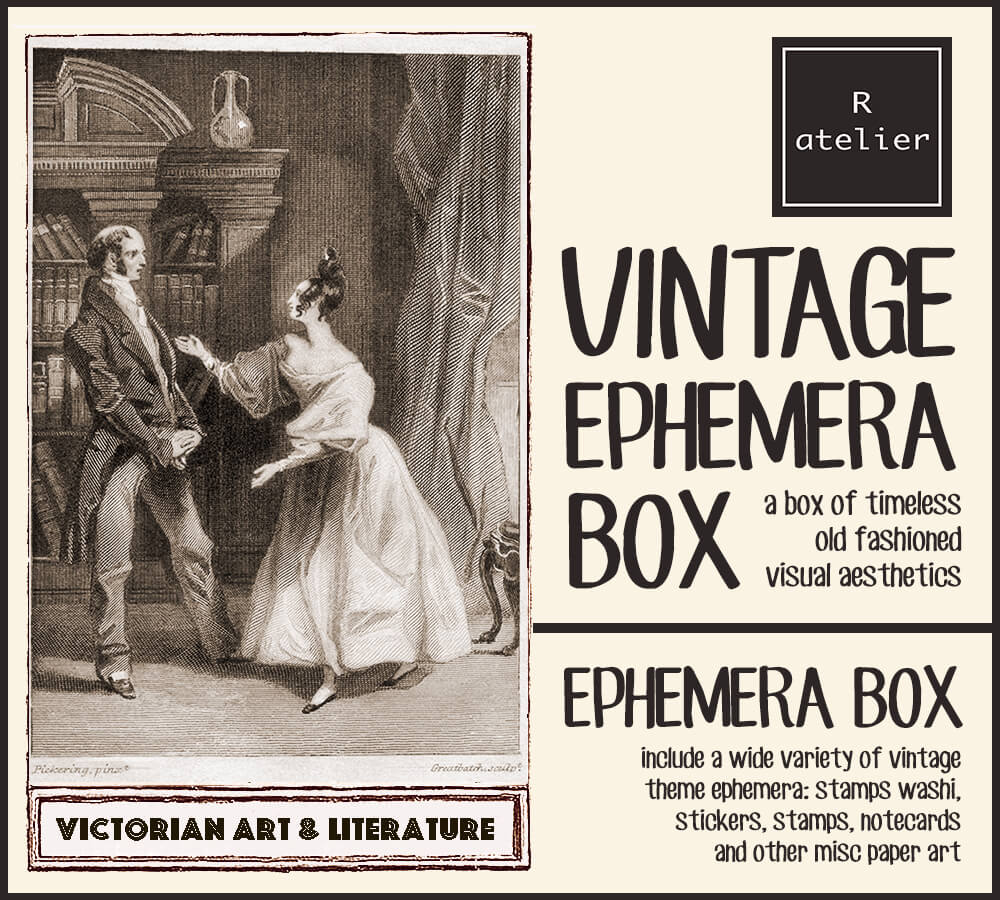 Victorian Art & Literature Ephemera Scrapbooking Box