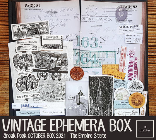 The Empire State Ephemera Scrapbooking Box