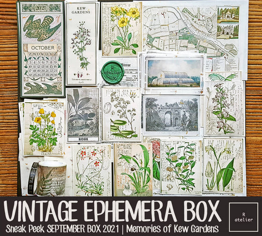 Memories of Kew Garden Ephemera Scrapbooking Box