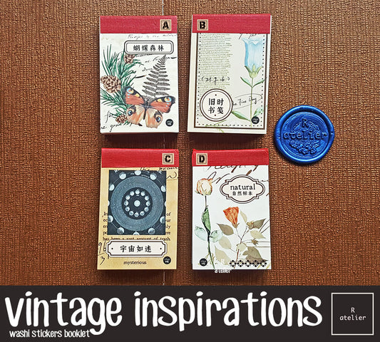 Vintage Inspirations Washi Stickers Booklet