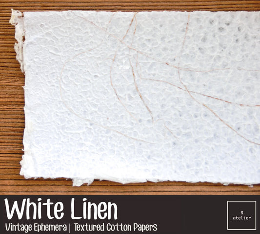 Linen White | Textured Cotton Papers