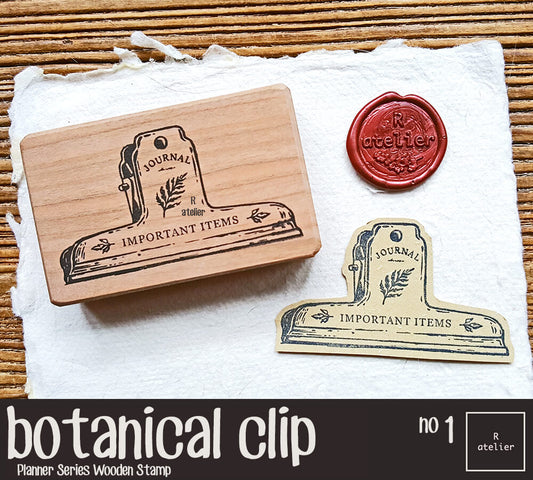 botanical clip (1) | Wooden Stamp