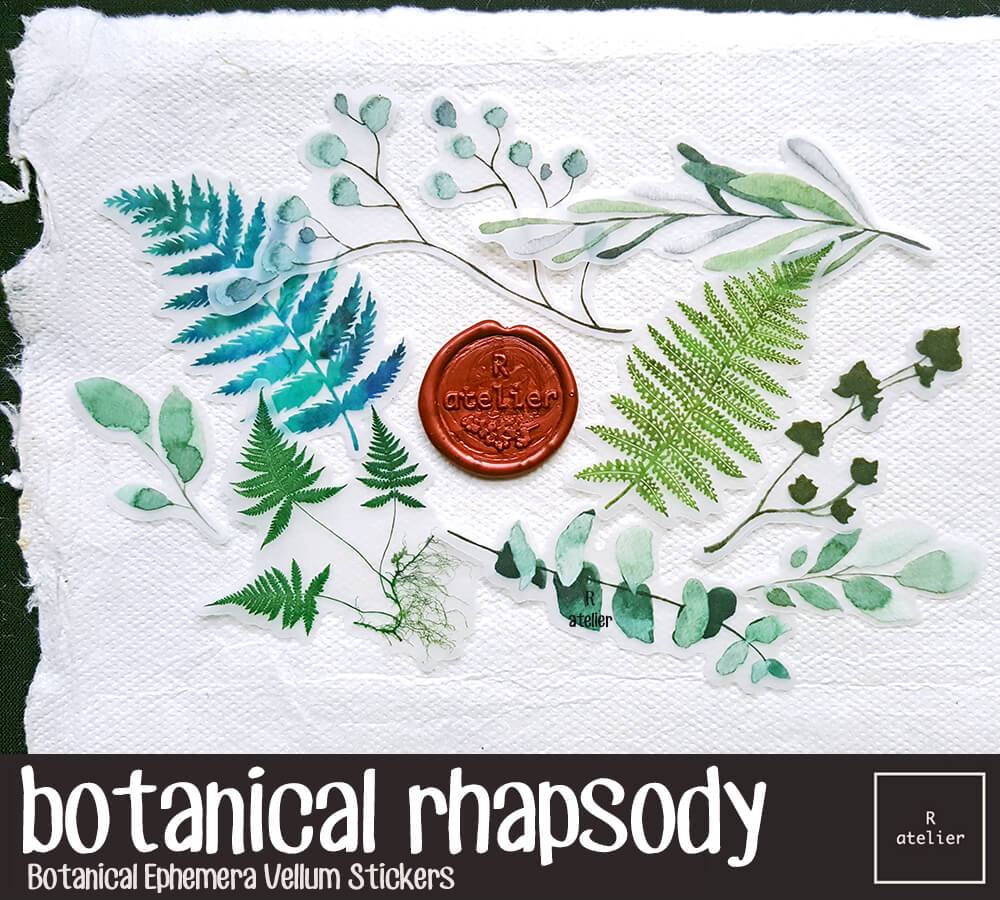 Botanical Rhapsody | Vellum Stickers