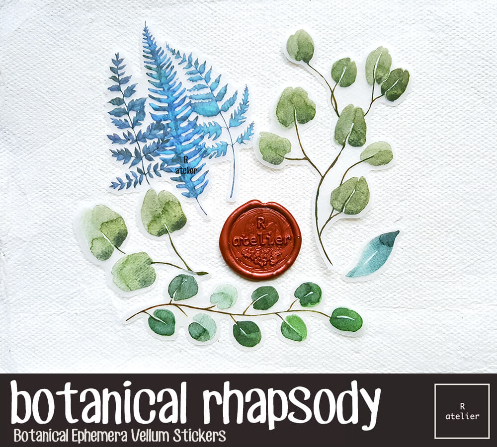 Botanical Rhapsody | Vellum Stickers