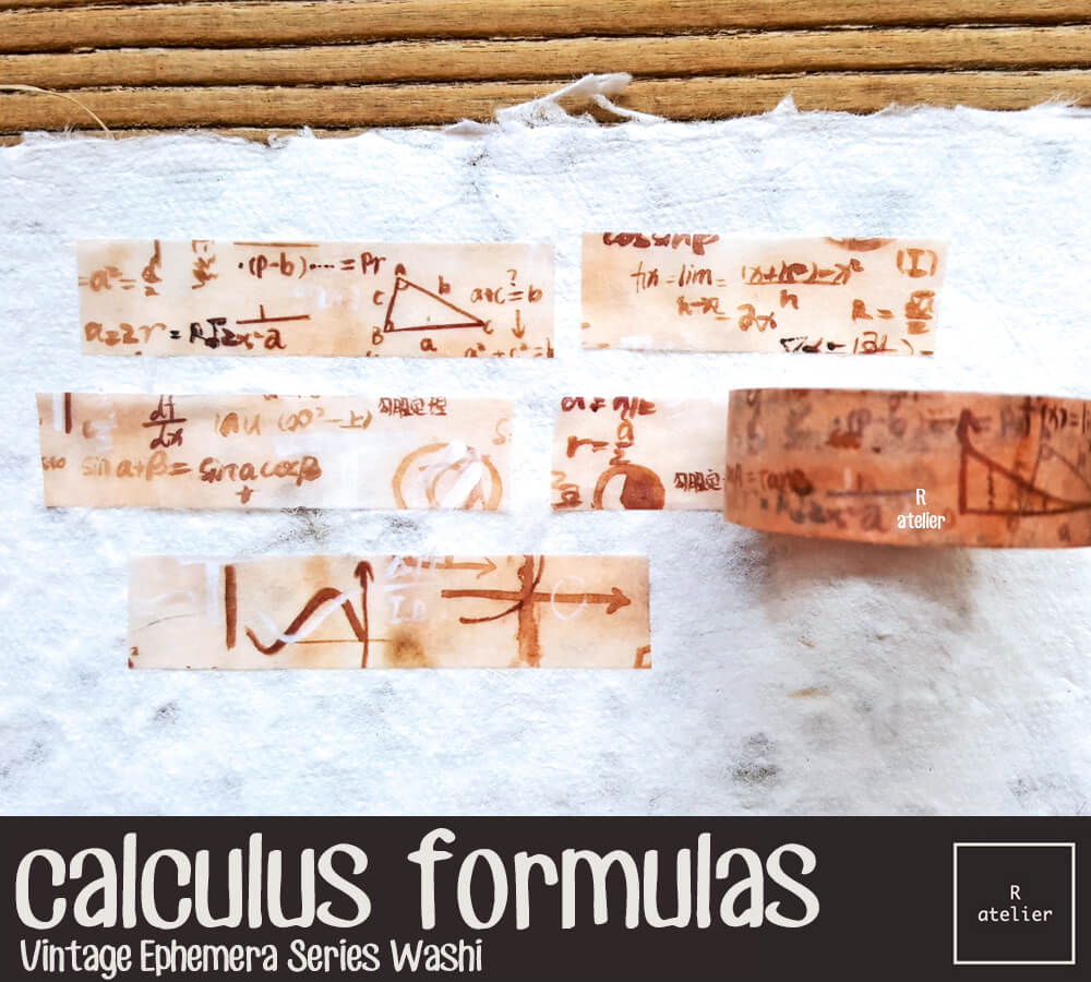 Calculus Formulas Washi